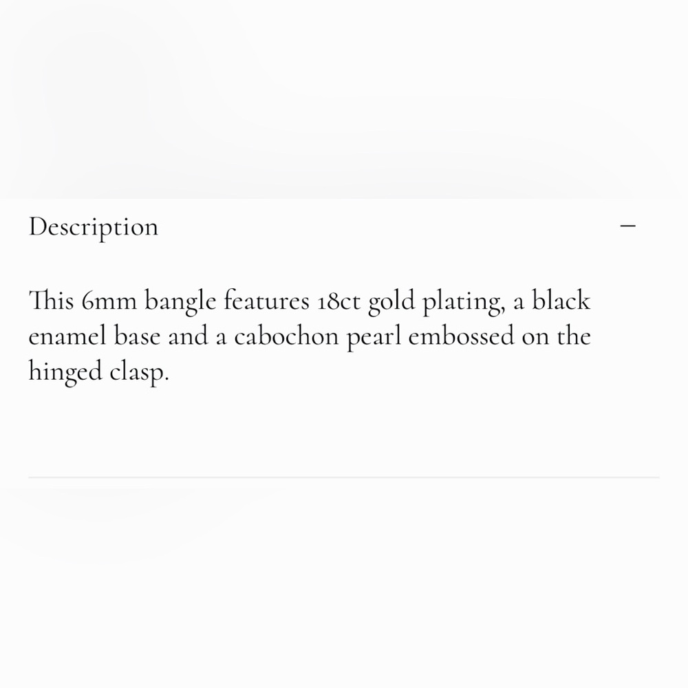 Halcyon Days Modern Black and Gold Bangle Bracelet - Picture 6 of 6